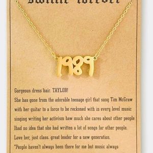1989 TS eras tour inspired concert necklace